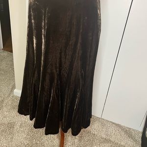 Brown velvet Skirt by Ann Taylor Loft